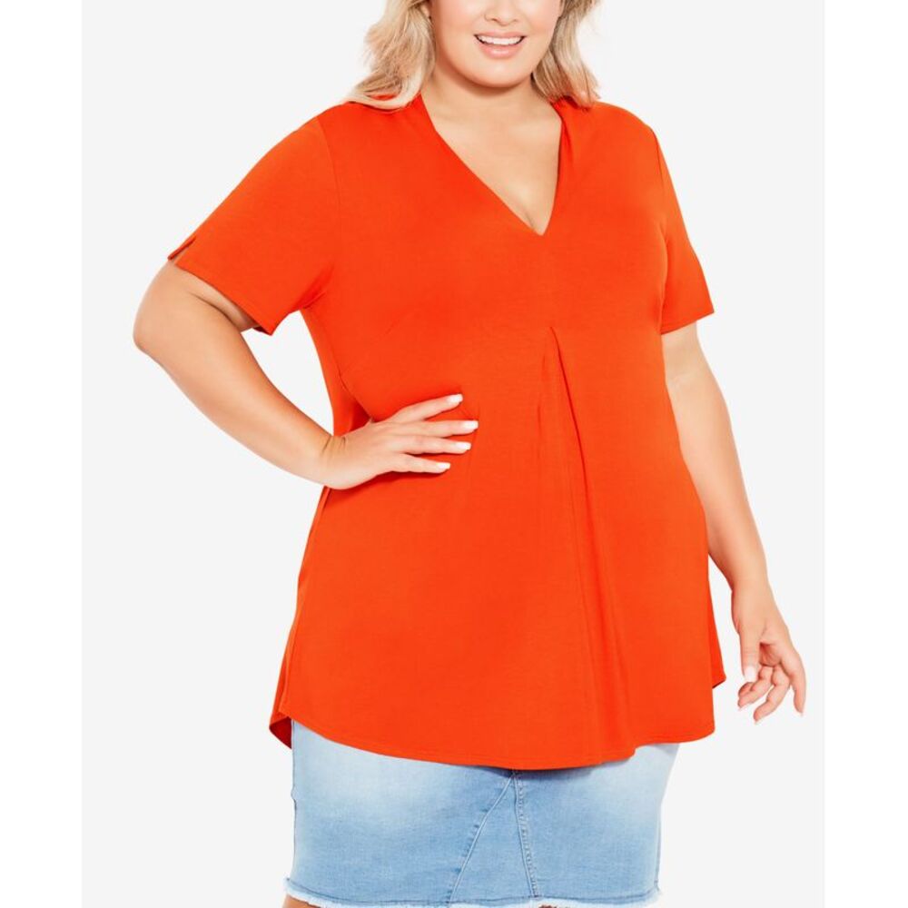 Avenue Plus Size Kaylie High Low Top